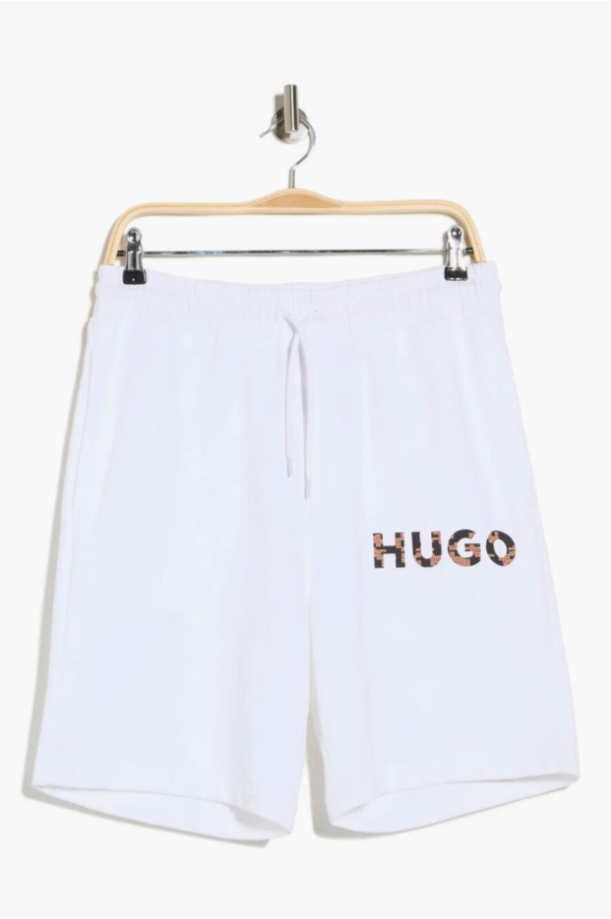 Hugo Boss Djortuno Cotton Casual Shorts White Small